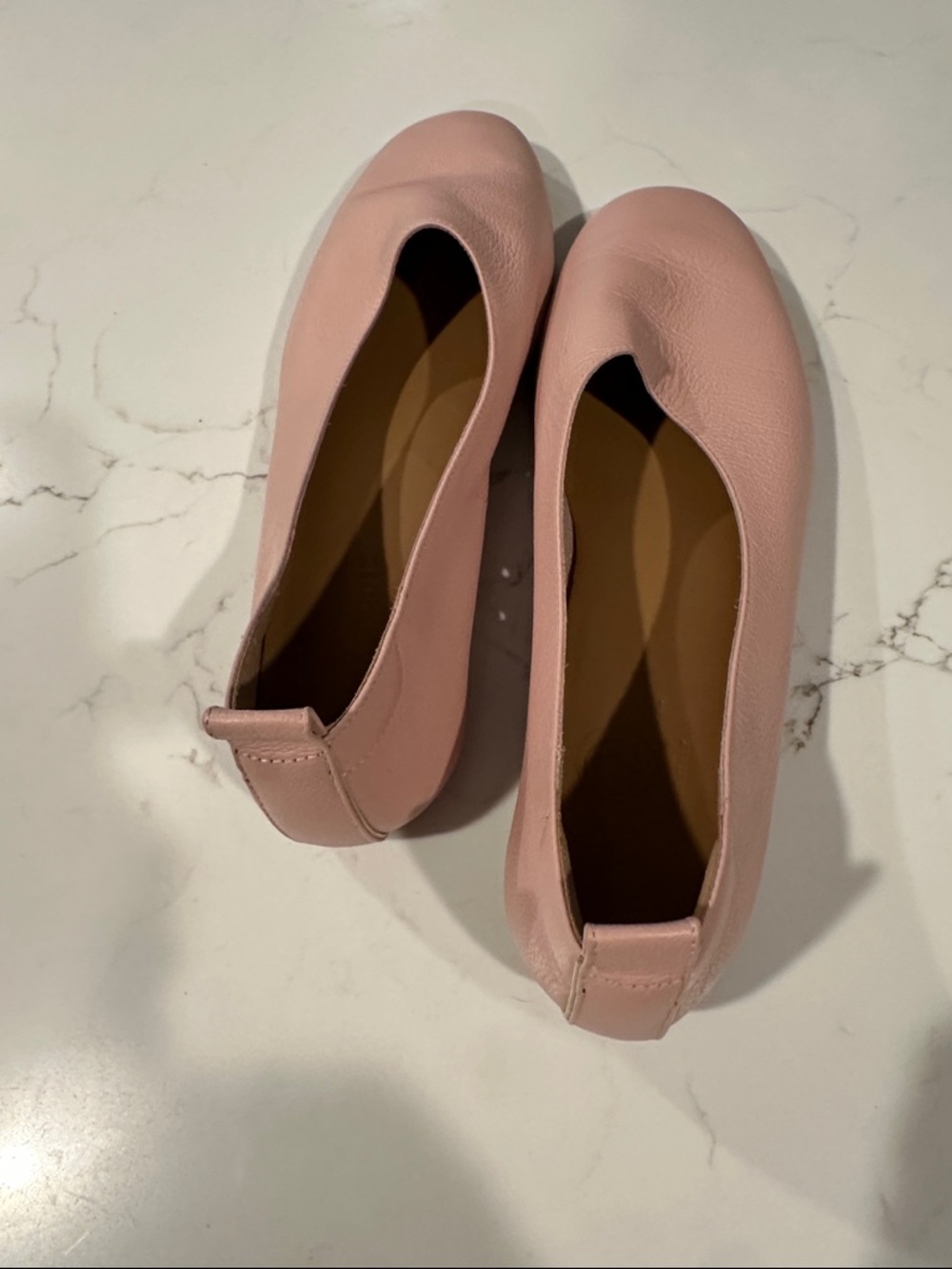 Everlane Soft Pink Leather Slip-On Flats